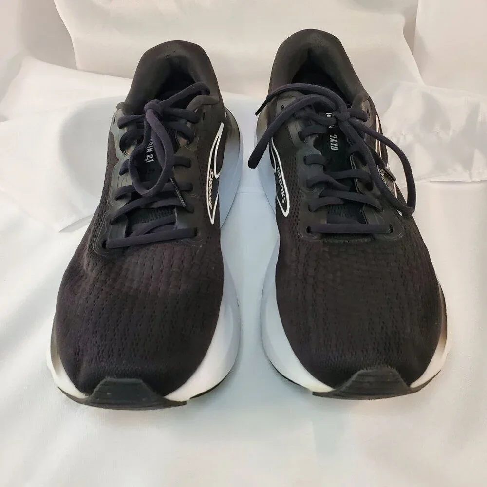 Brooks Glycerin 21 womans Running Shoes 11.5 B Cushion Neutral Black & White